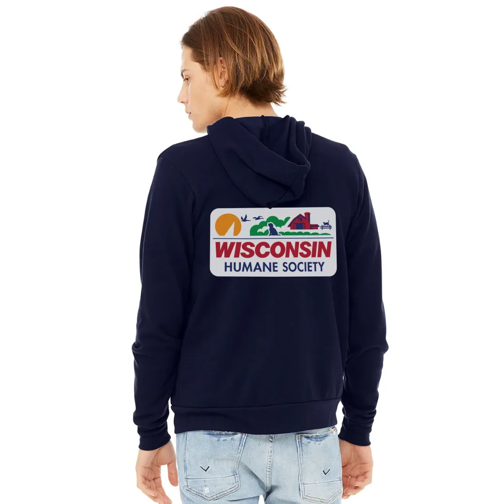 WHS License Plate Bella   Canvas Unisex Full Zip Hoodie