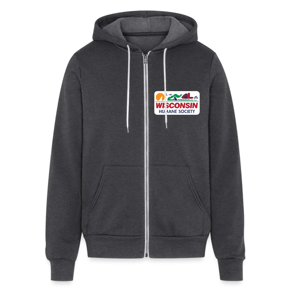 WHS License Plate Bella   Canvas Unisex Full Zip Hoodie