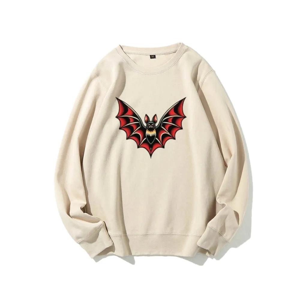 Women Bat Graphic Sweatshirts