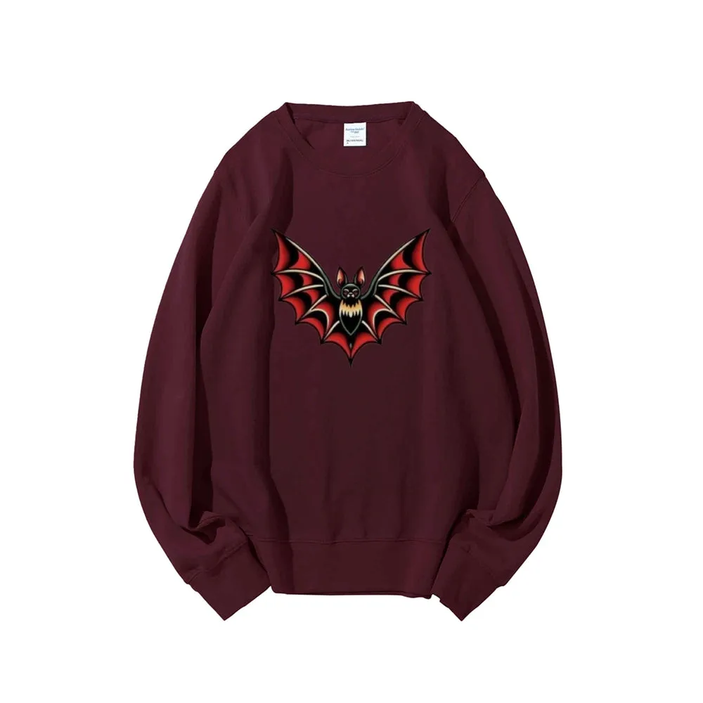 Women Bat Graphic Sweatshirts