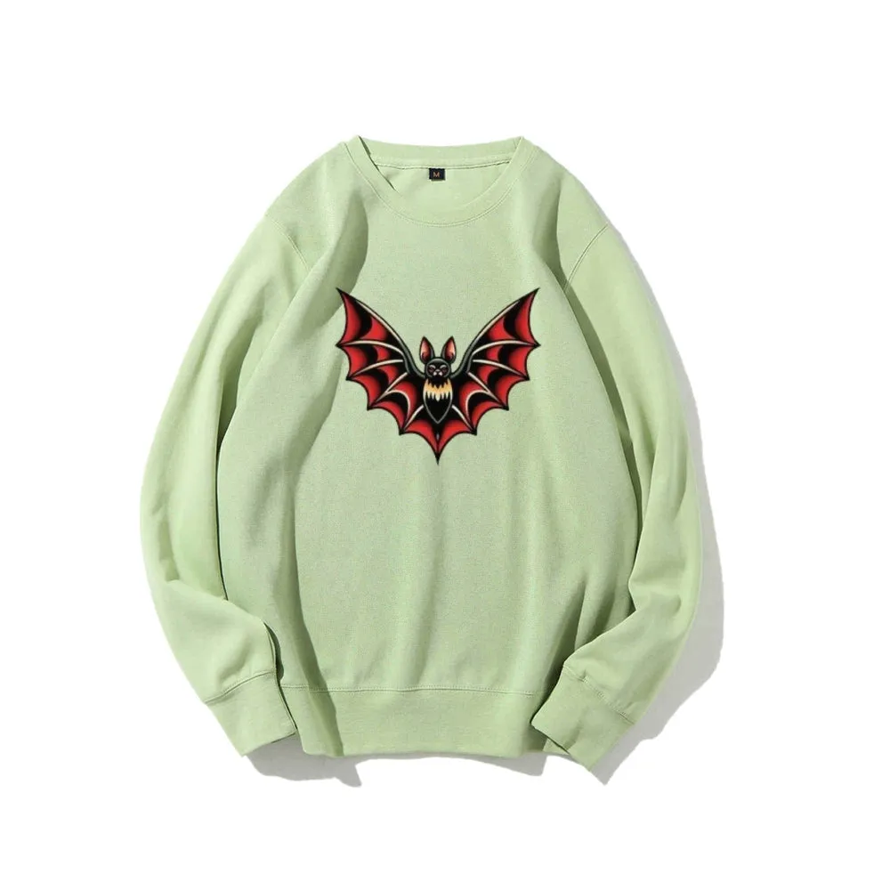 Women Bat Graphic Sweatshirts