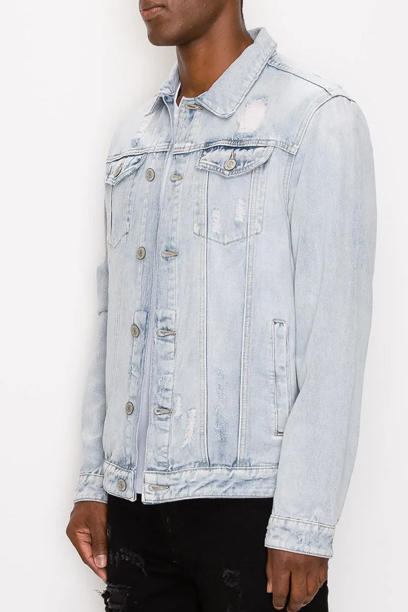 World Tour Denim Jacket - Light Indigo