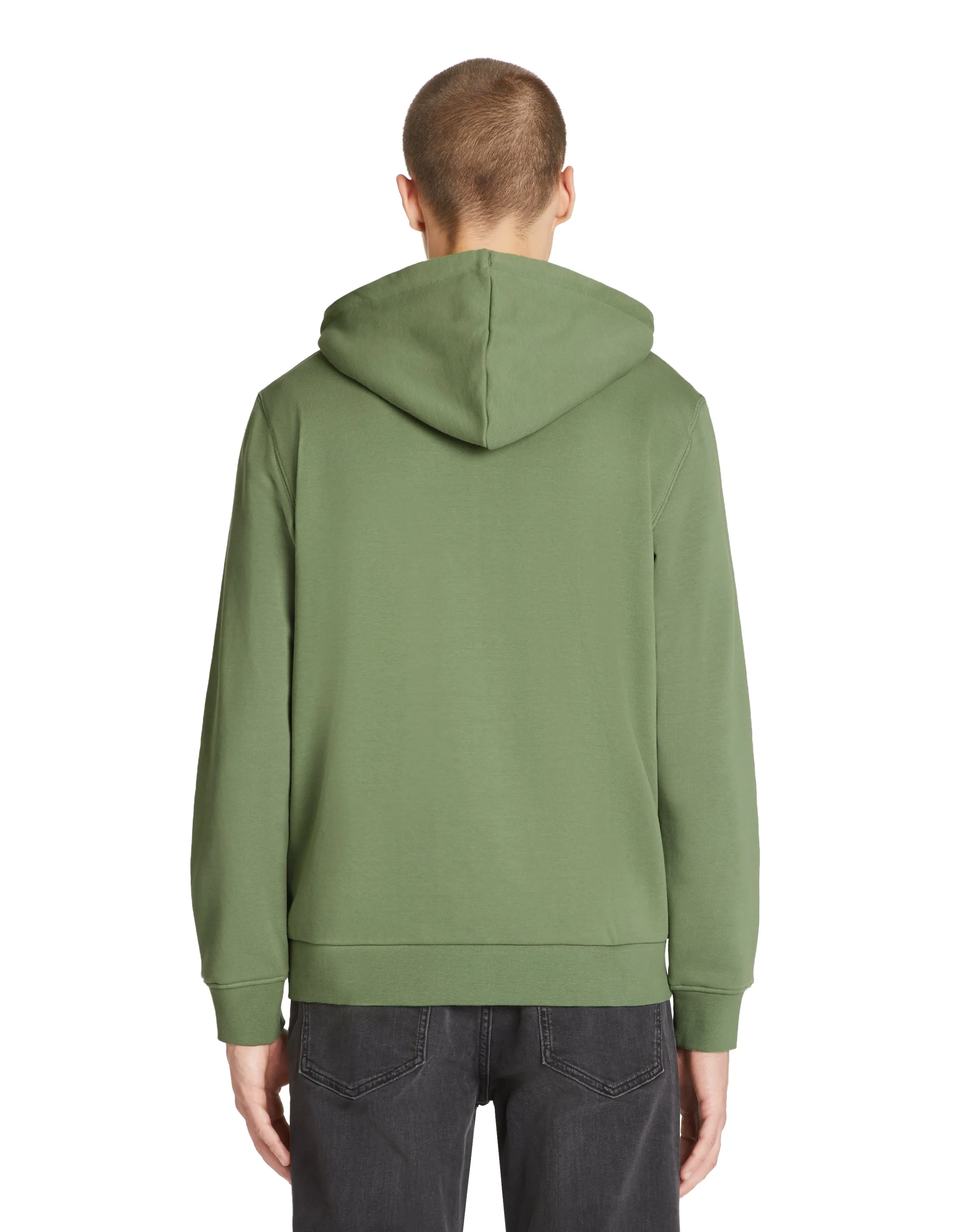 Zippered sweatshirt Hooded 100% cotton